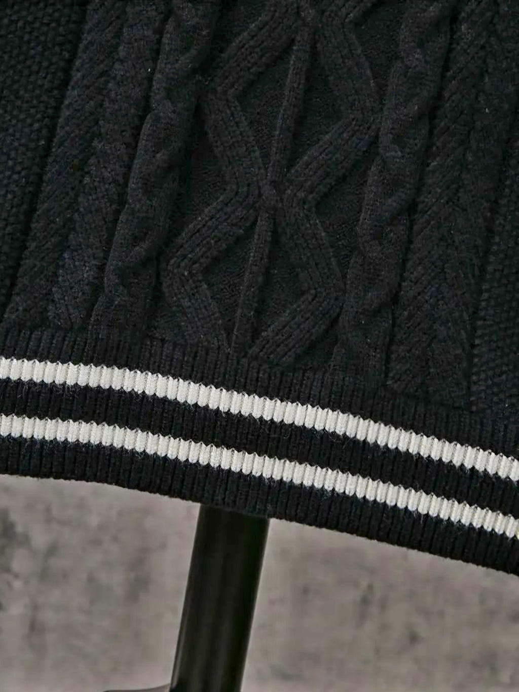 JerZarie Men's Sleeveless jumper in black with white starred logo