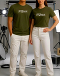 JerZarie Unisex regular fit T-Shirt in Green with white classic logo