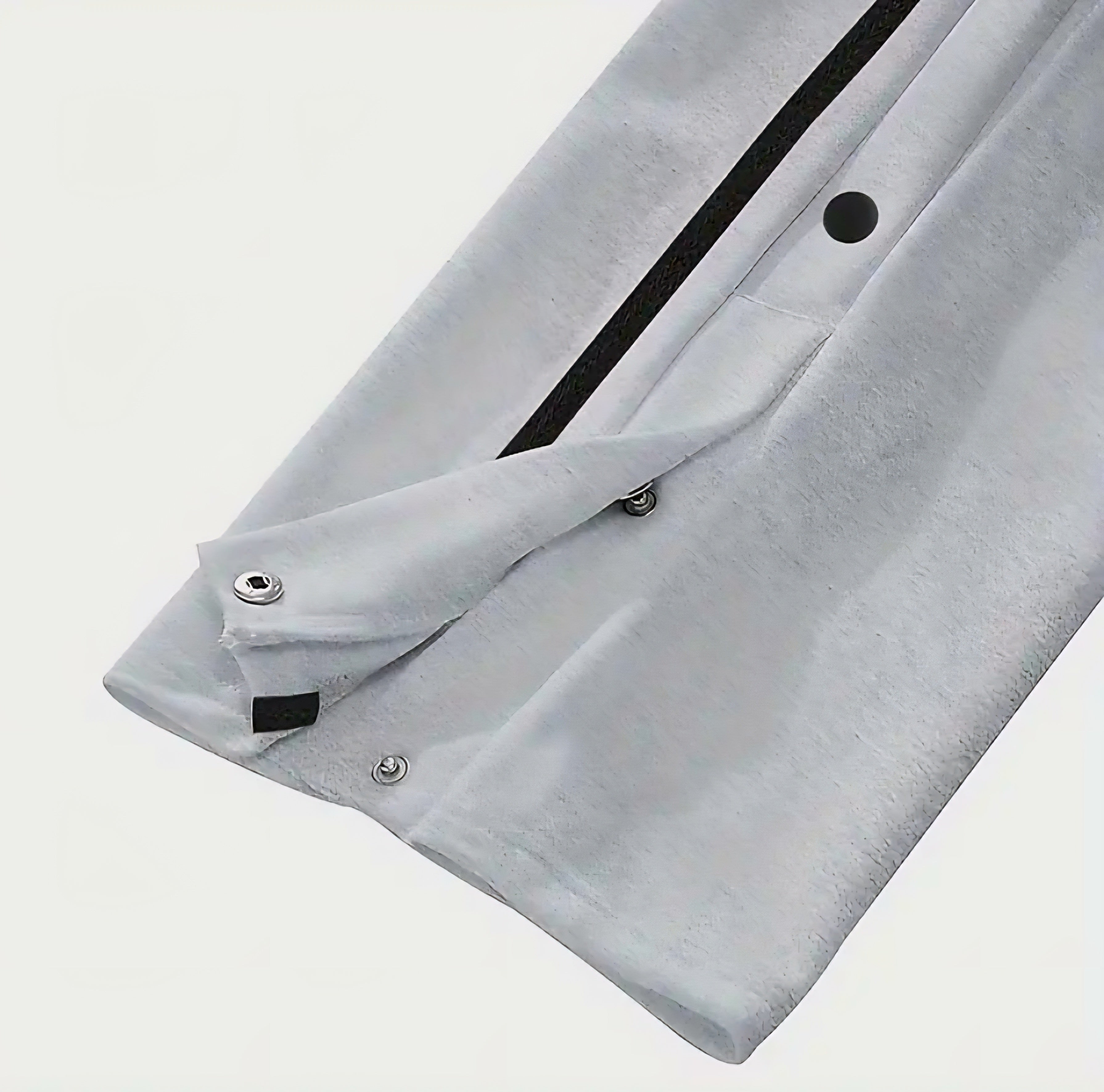 JerZarie Unisex casual flare sweatpants in grey with black starred logo