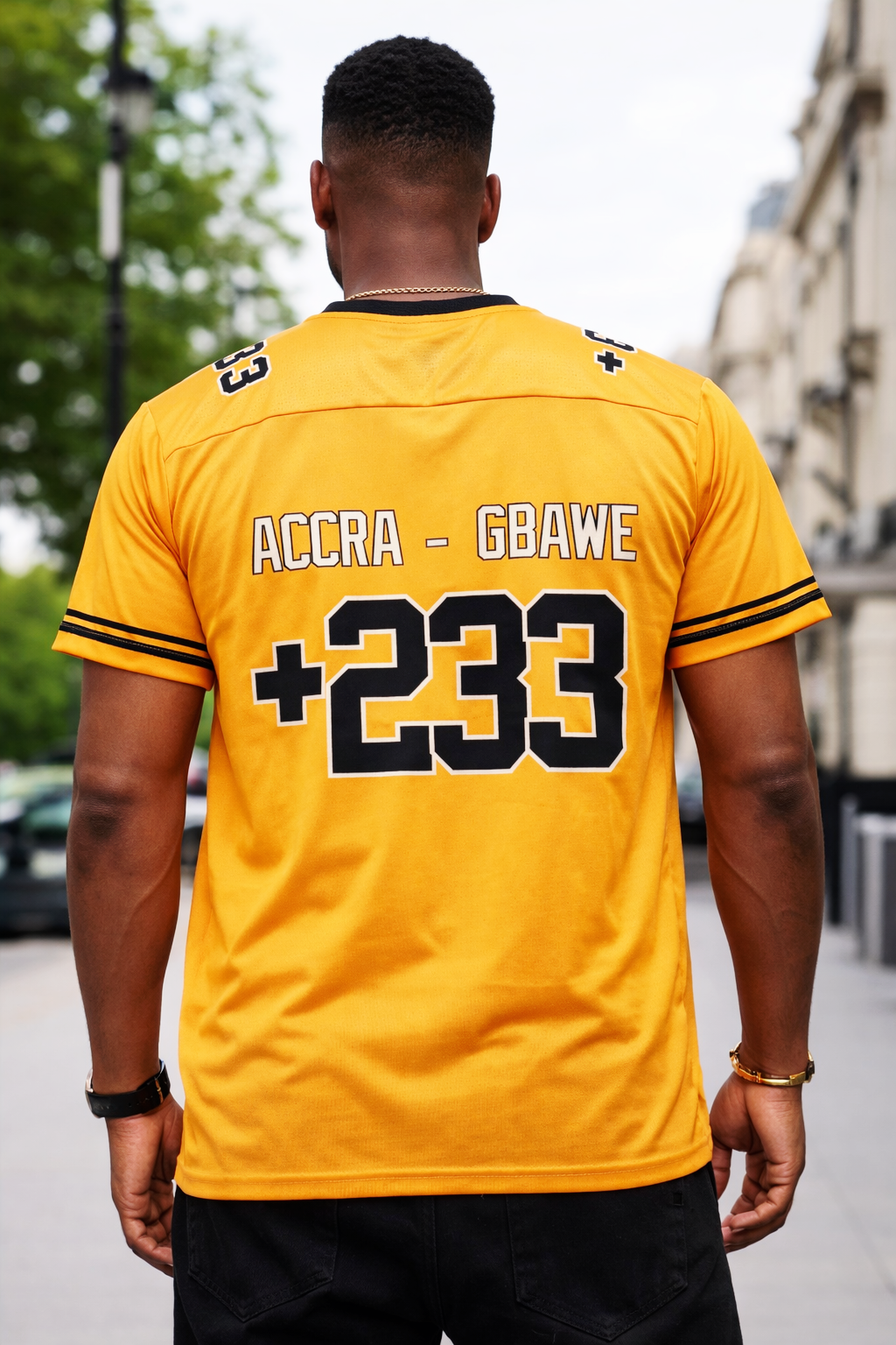 JerZarie Unisex Baseball Jersey in Yellow with white classic logo