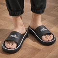 JerZarie Unisex Slide in Black with white starred logo