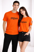 JerZarie Unisex regular fit T-Shirt in Orange with black classic logo
