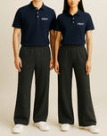 JerZarie Unisex regular fit Polo Shirt in Navy Blue with white classic logo