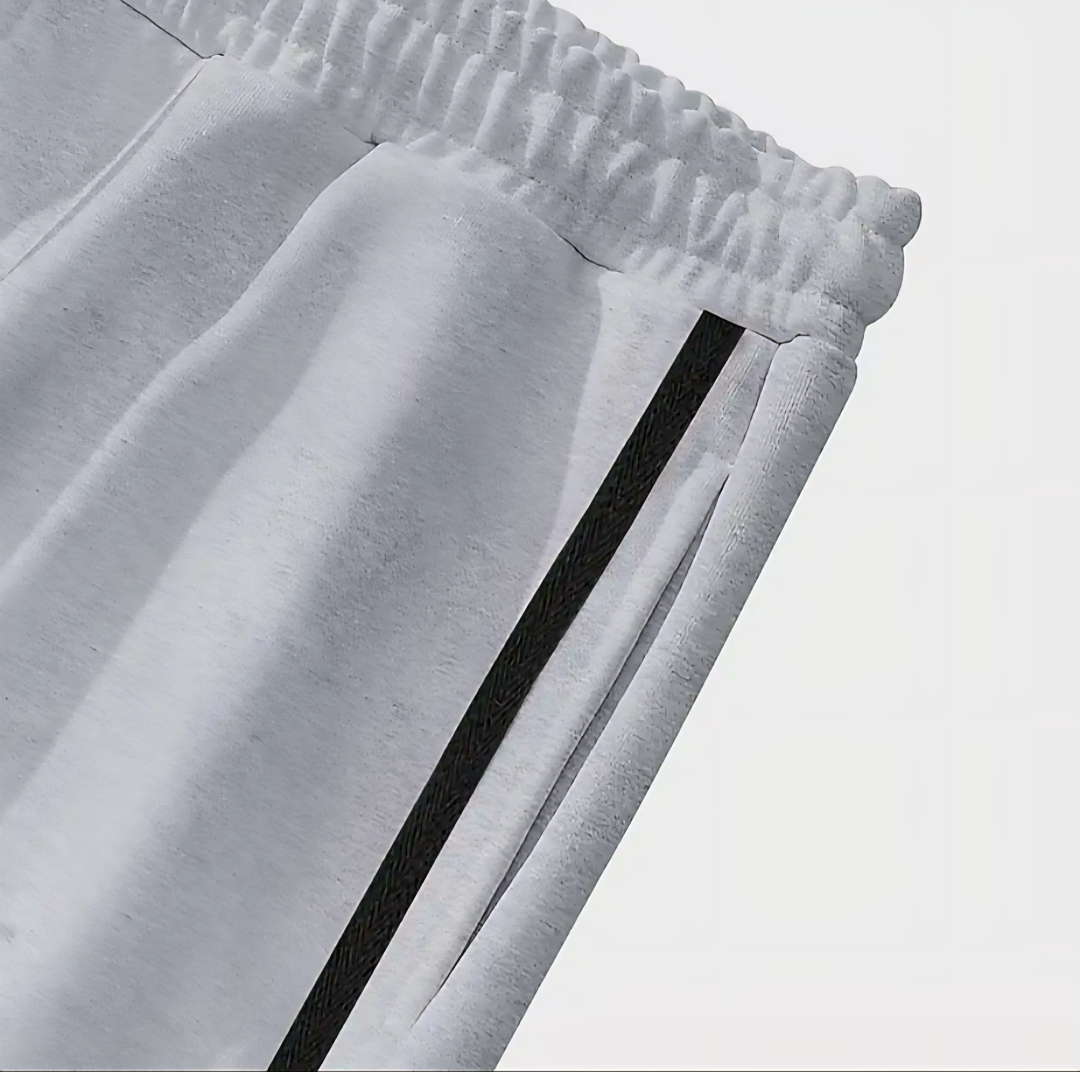 JerZarie Unisex casual flare sweatpants in grey with black starred logo