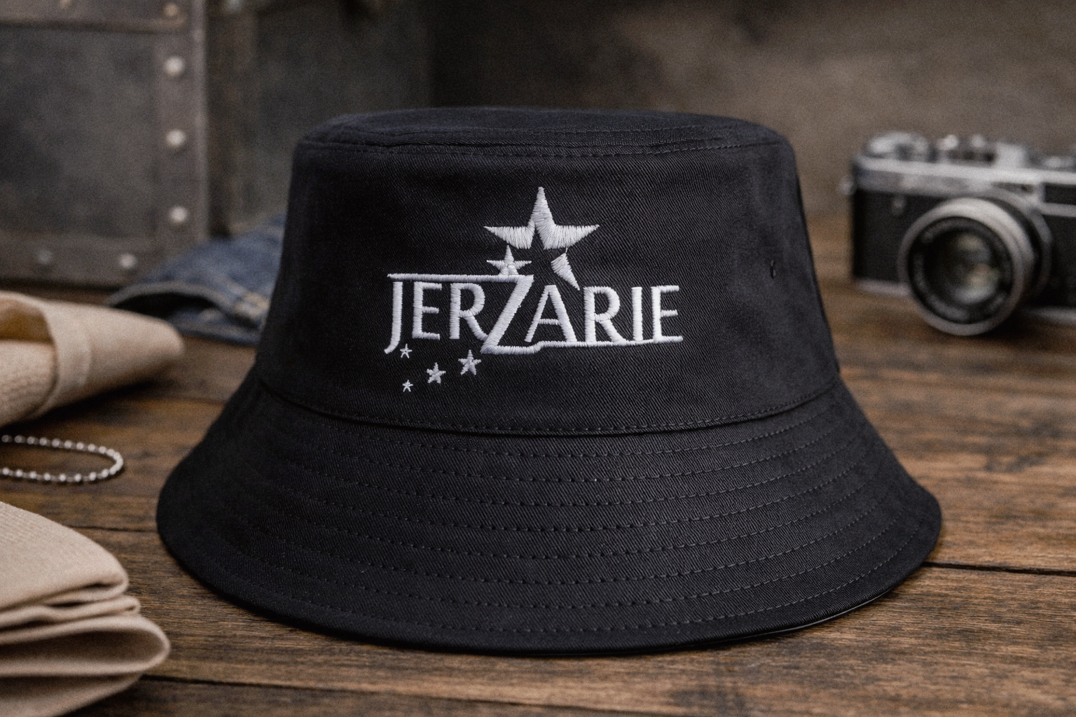 JerZarie Cotton Bucket Hat (Reversible)