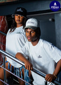 JerZarie Unisex regular fit T-Shirt in White with black starred logo